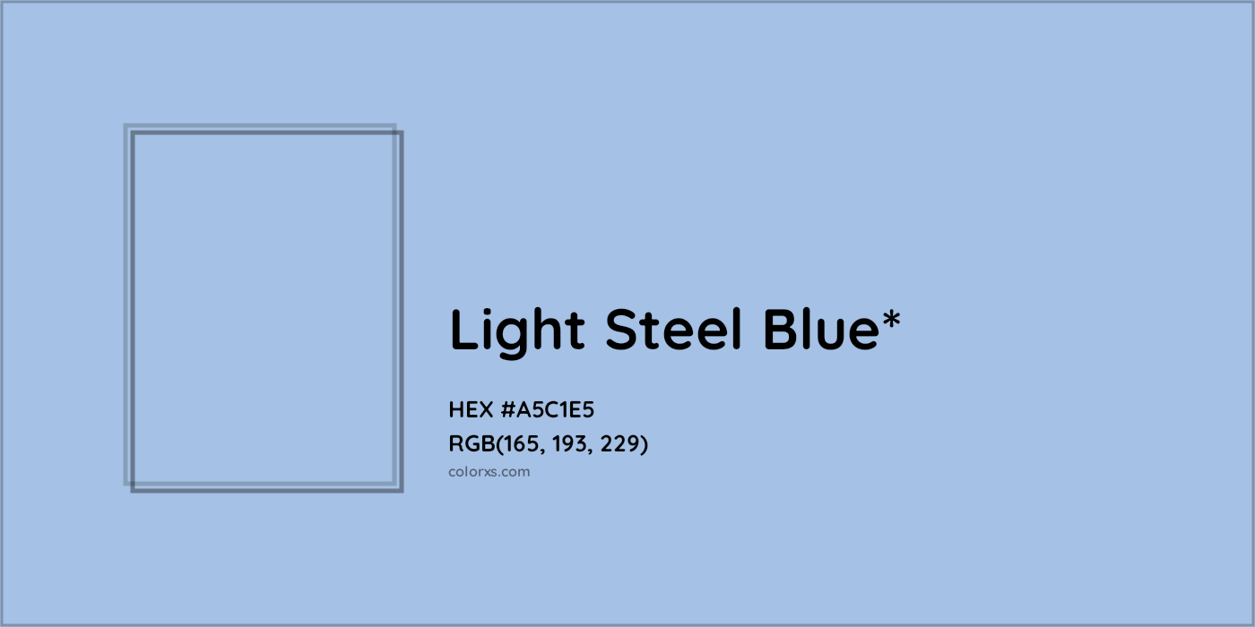 HEX #A5C1E5 Color Name, Color Code, Palettes, Similar Paints, Images