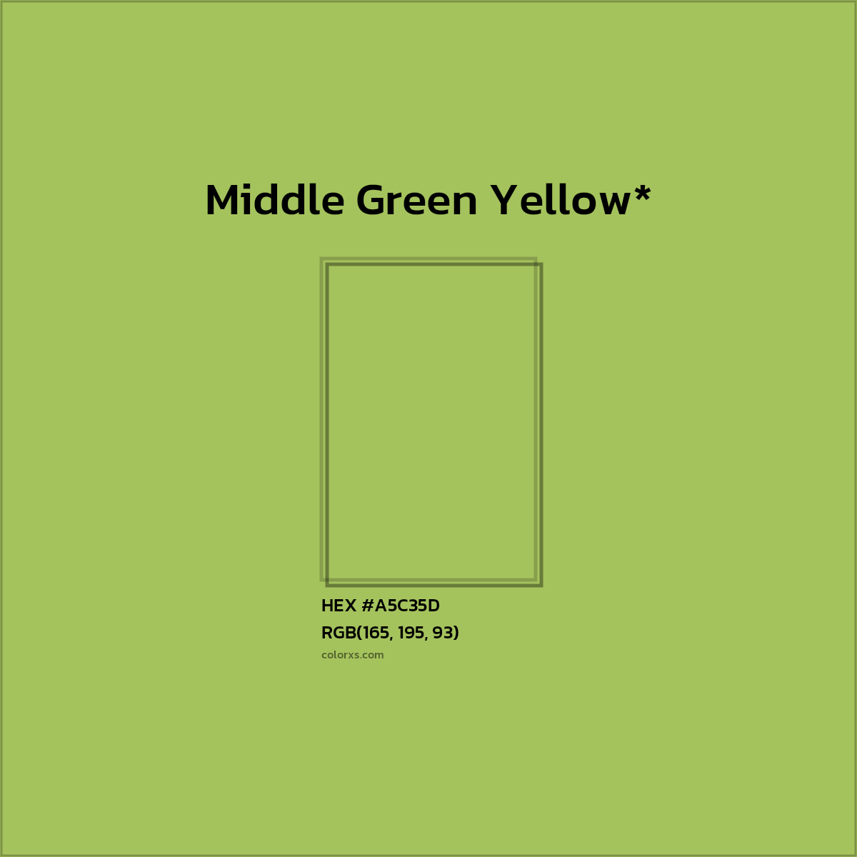 HEX #A5C35D Color Name, Color Code, Palettes, Similar Paints, Images