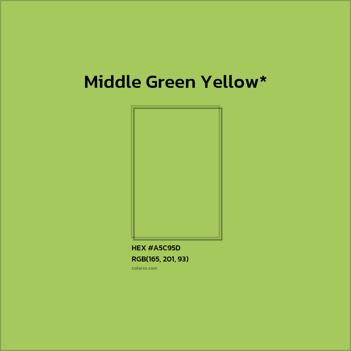 HEX #A5C95D Color Name, Color Code, Palettes, Similar Paints, Images