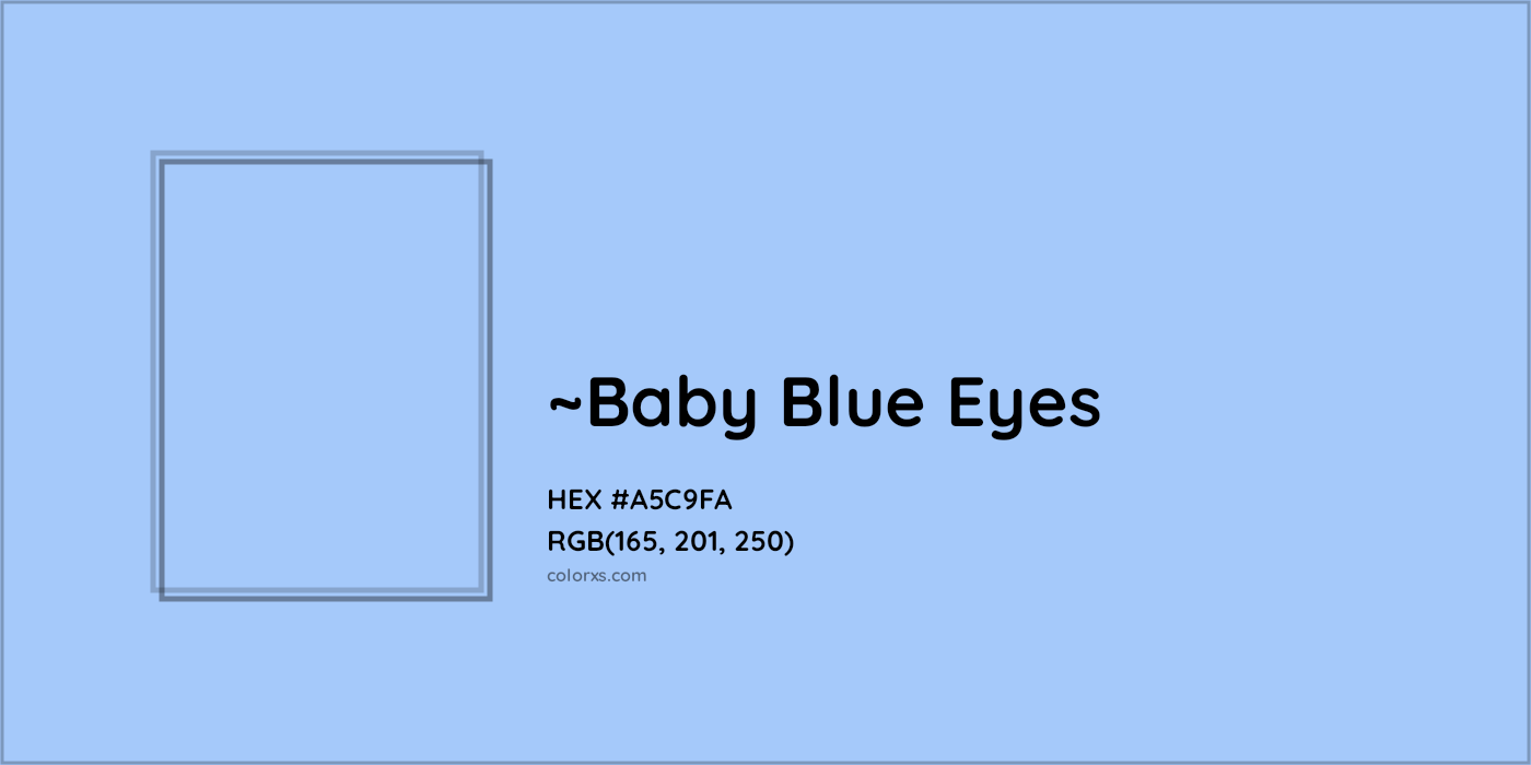 HEX #A5C9FA Color Name, Color Code, Palettes, Similar Paints, Images