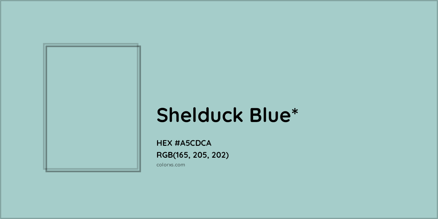 HEX #A5CDCA Color Name, Color Code, Palettes, Similar Paints, Images