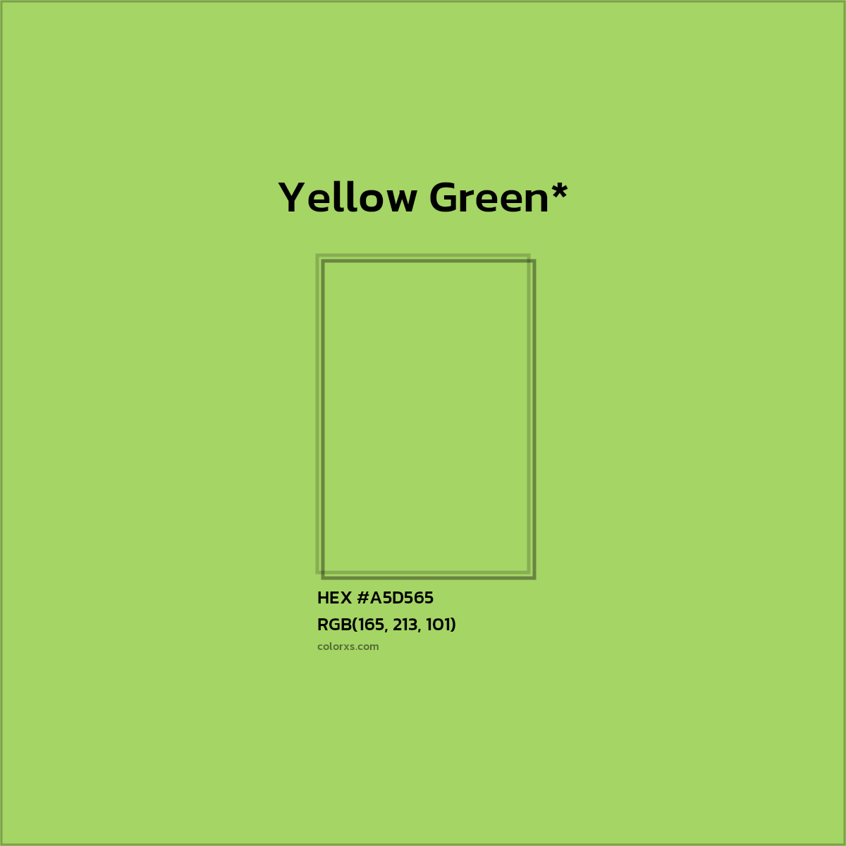 HEX #A5D565 Color Name, Color Code, Palettes, Similar Paints, Images