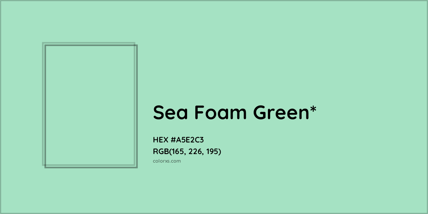 HEX #A5E2C3 Color Name, Color Code, Palettes, Similar Paints, Images