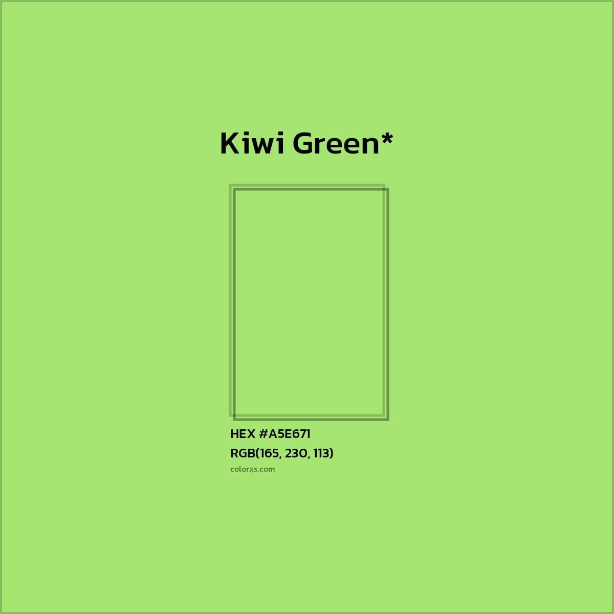 HEX #A5E671 Color Name, Color Code, Palettes, Similar Paints, Images