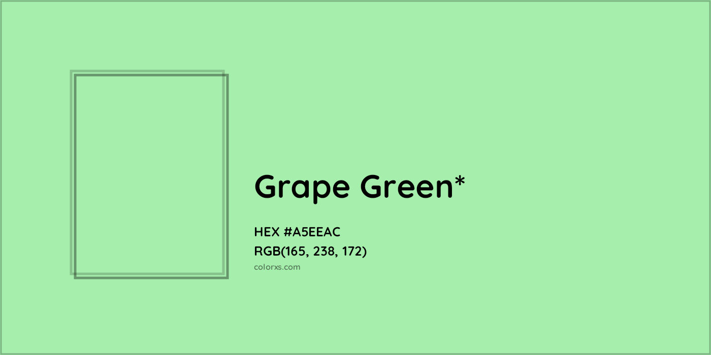 HEX #A5EEAC Color Name, Color Code, Palettes, Similar Paints, Images