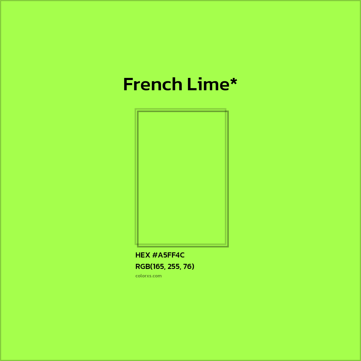 HEX #A5FF4C Color Name, Color Code, Palettes, Similar Paints, Images