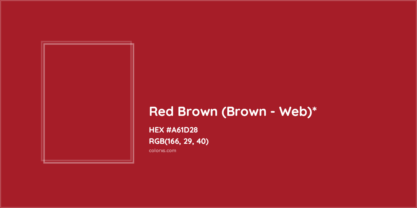 HEX #A61D28 Color Name, Color Code, Palettes, Similar Paints, Images