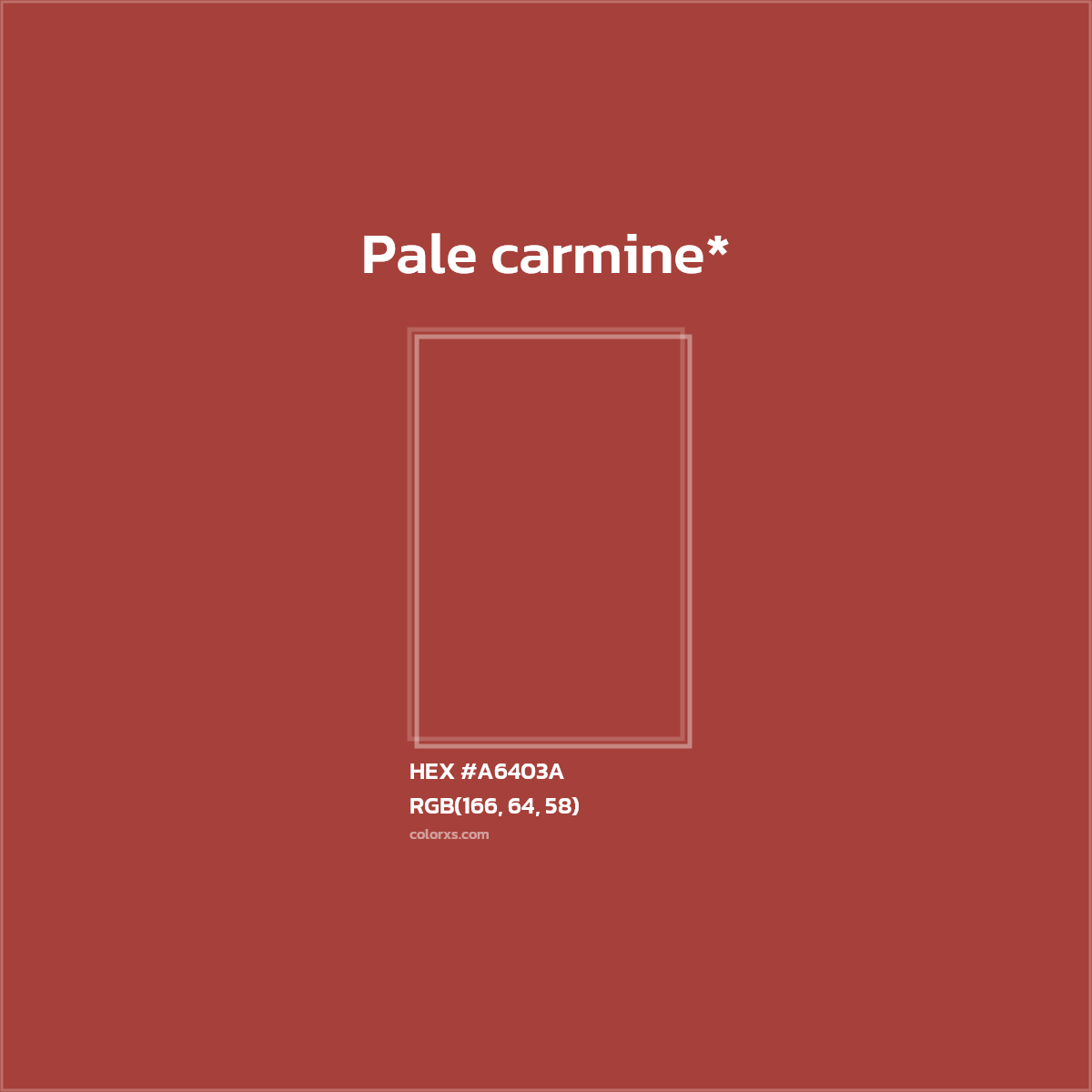 HEX #A6403A Color Name, Color Code, Palettes, Similar Paints, Images