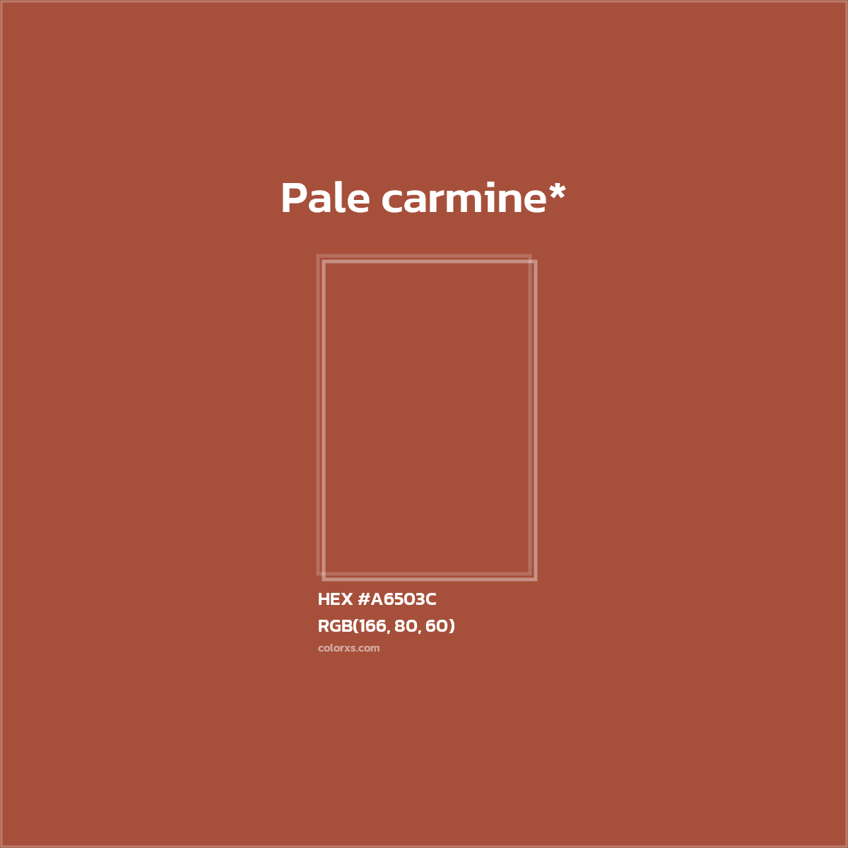 HEX #A6503C Color Name, Color Code, Palettes, Similar Paints, Images