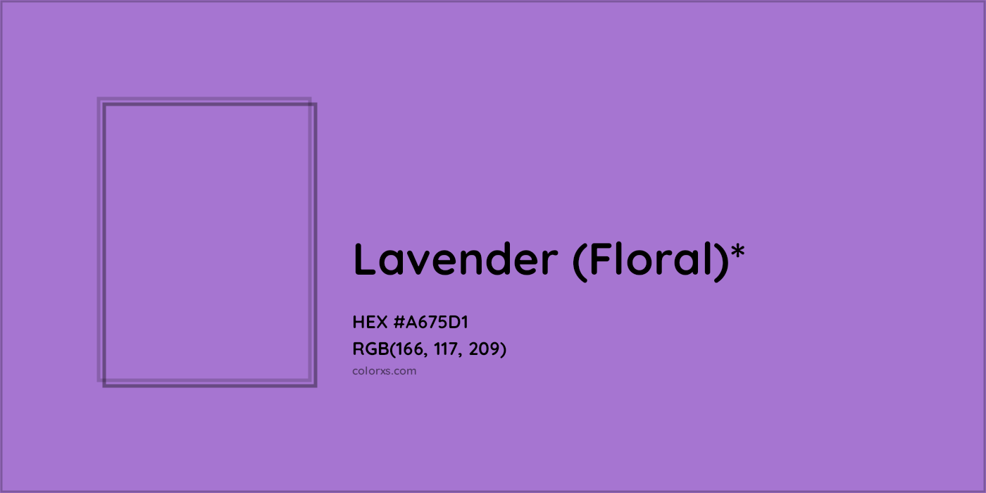 HEX #A675D1 Color Name, Color Code, Palettes, Similar Paints, Images