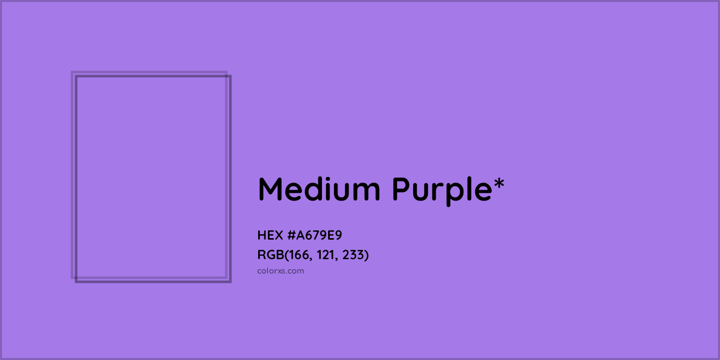 HEX #A679E9 Color Name, Color Code, Palettes, Similar Paints, Images