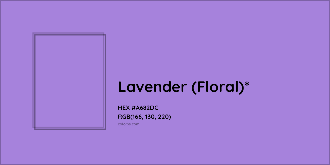 HEX #A682DC Color Name, Color Code, Palettes, Similar Paints, Images