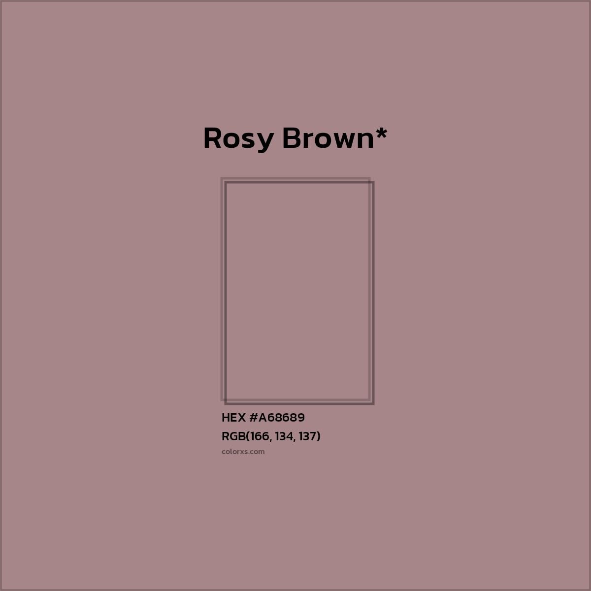 HEX #A68689 Color Name, Color Code, Palettes, Similar Paints, Images