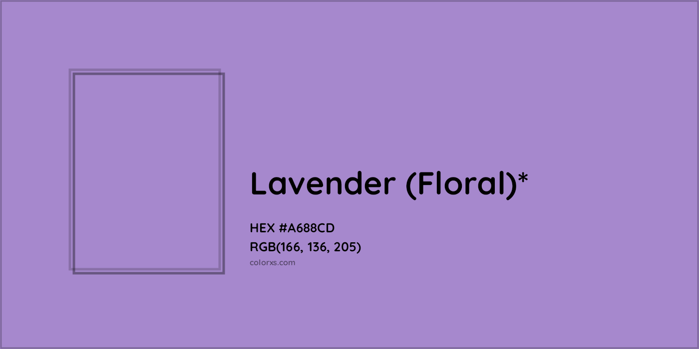 HEX #A688CD Color Name, Color Code, Palettes, Similar Paints, Images