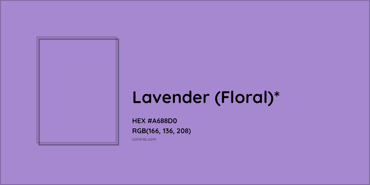HEX #A688D0 Color Name, Color Code, Palettes, Similar Paints, Images