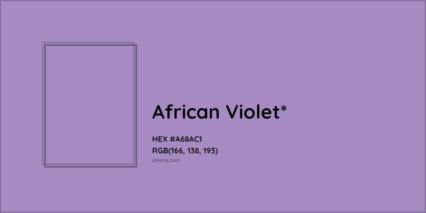 HEX #A68AC1 Color Name, Color Code, Palettes, Similar Paints, Images