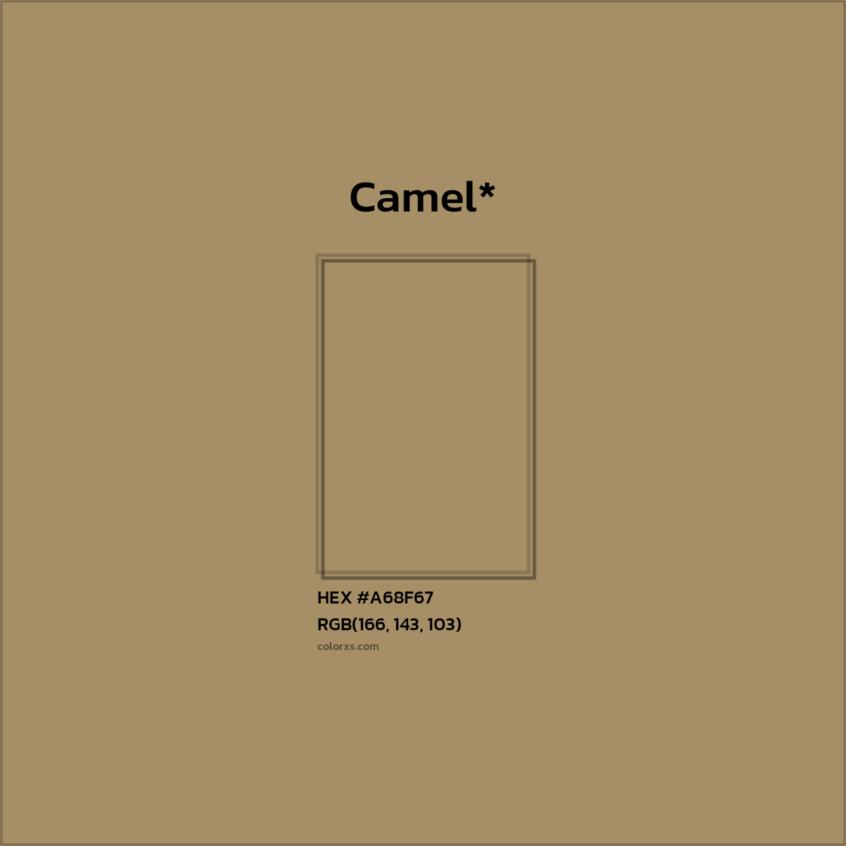 HEX #A68F67 Color Name, Color Code, Palettes, Similar Paints, Images