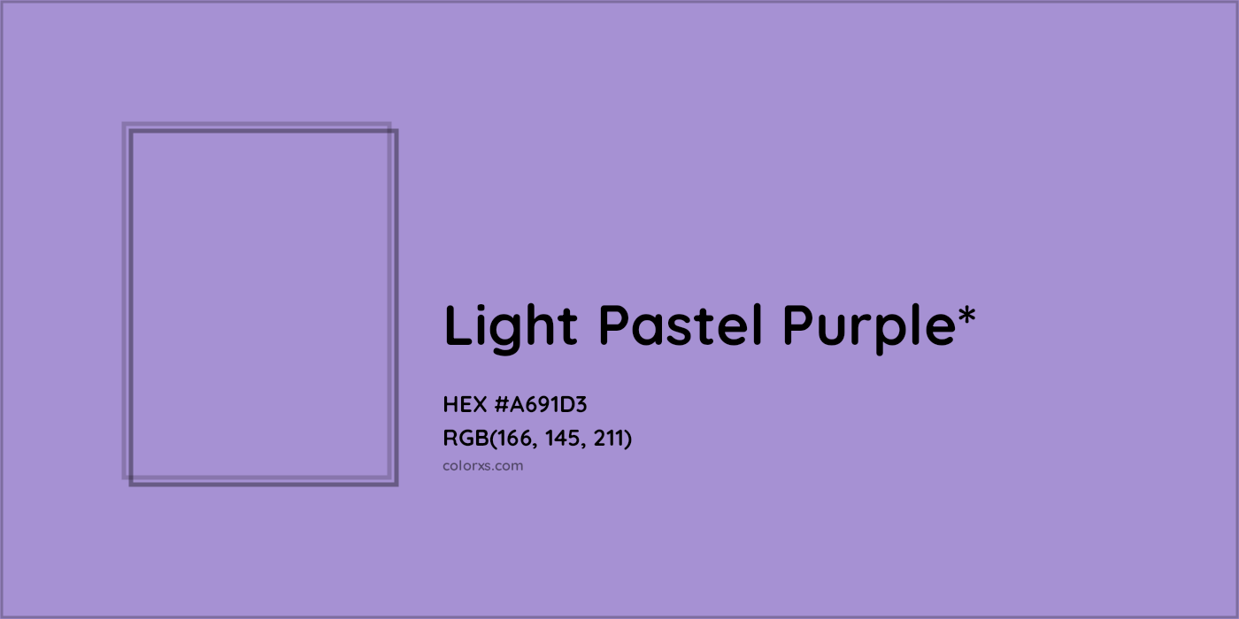 HEX #A691D3 Color Name, Color Code, Palettes, Similar Paints, Images