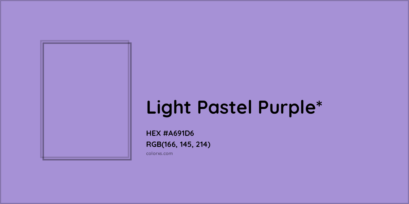 HEX #A691D6 Color Name, Color Code, Palettes, Similar Paints, Images