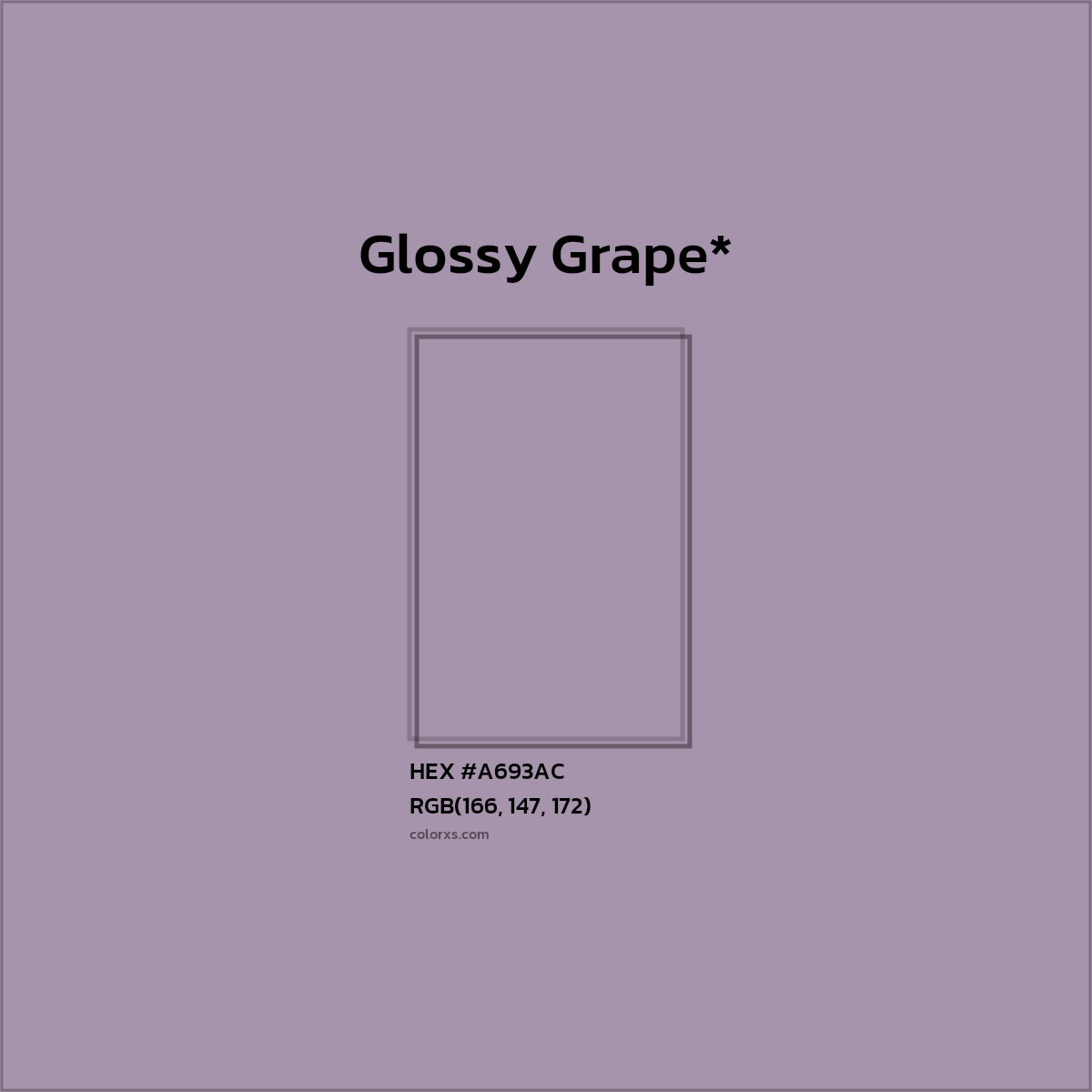 HEX #A693AC Color Name, Color Code, Palettes, Similar Paints, Images