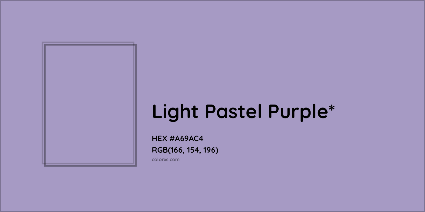 HEX #A69AC4 Color Name, Color Code, Palettes, Similar Paints, Images