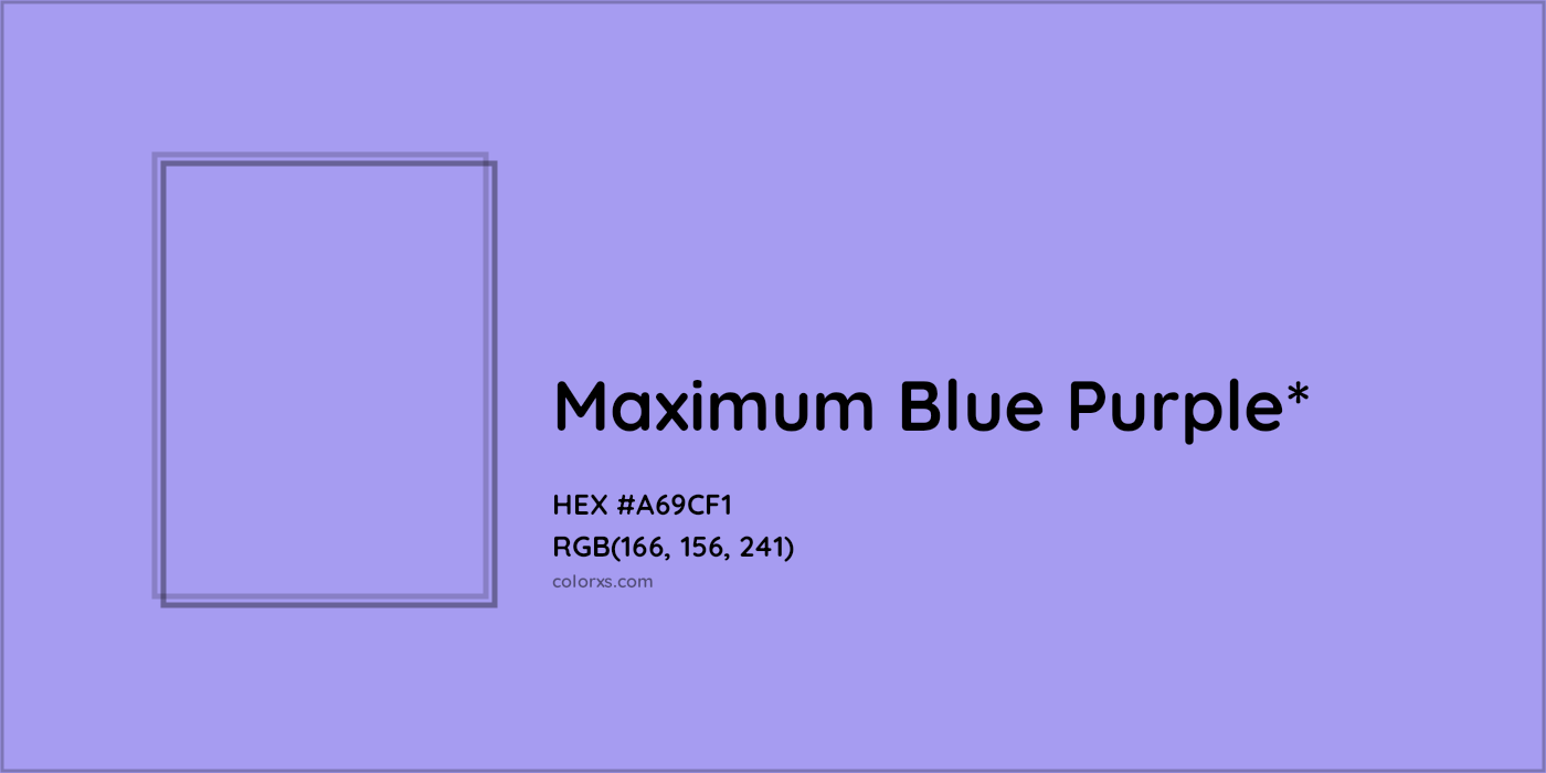 HEX #A69CF1 Color Name, Color Code, Palettes, Similar Paints, Images
