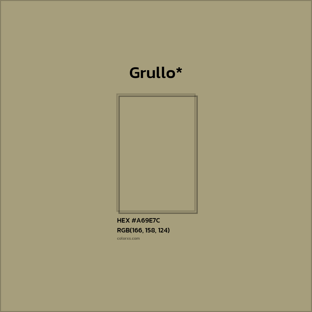 HEX #A69E7C Color Name, Color Code, Palettes, Similar Paints, Images