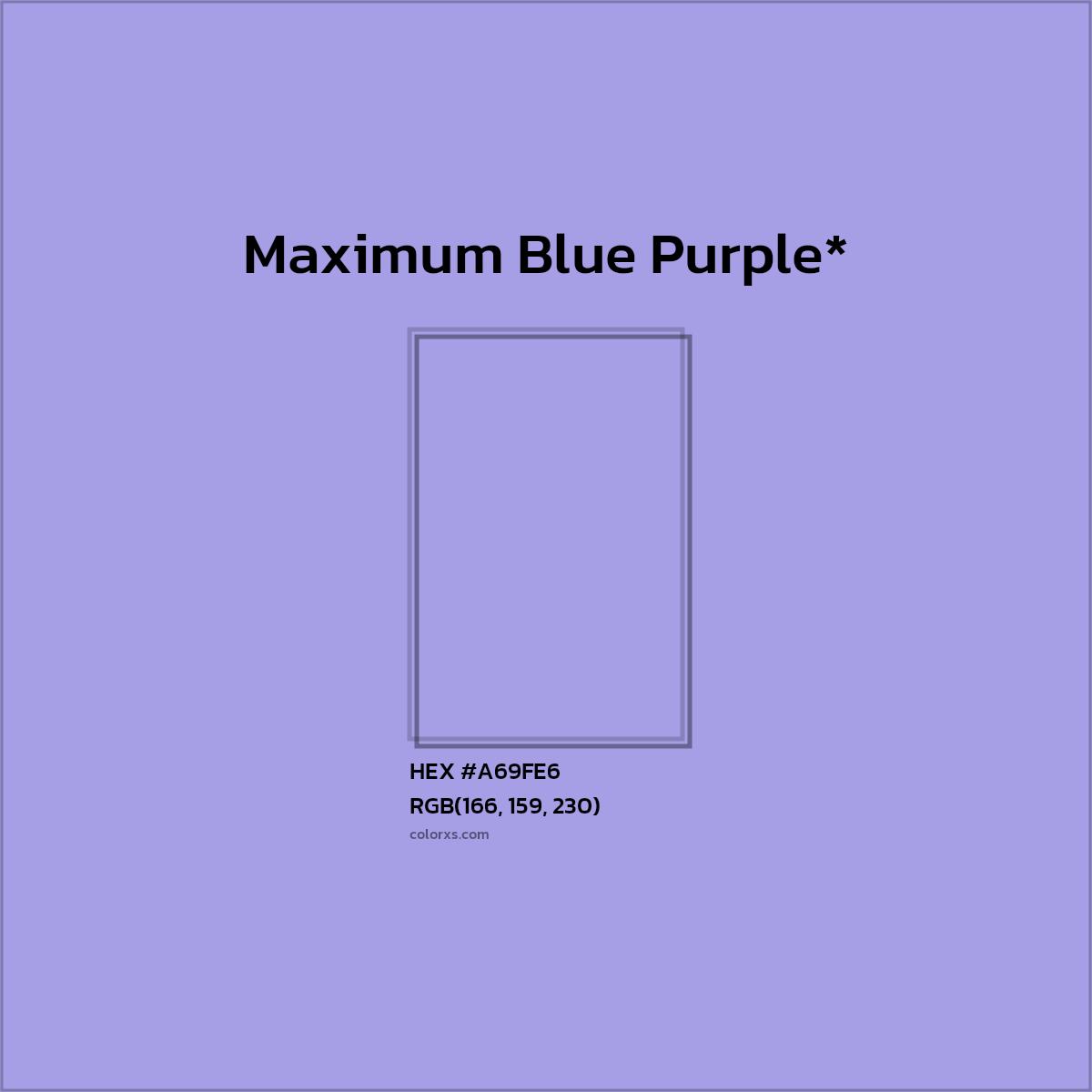 HEX #A69FE6 Color Name, Color Code, Palettes, Similar Paints, Images
