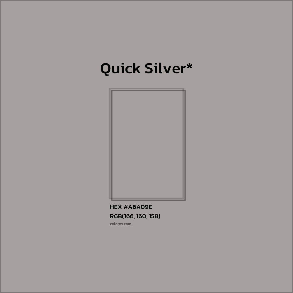 HEX #A6A09E Color Name, Color Code, Palettes, Similar Paints, Images