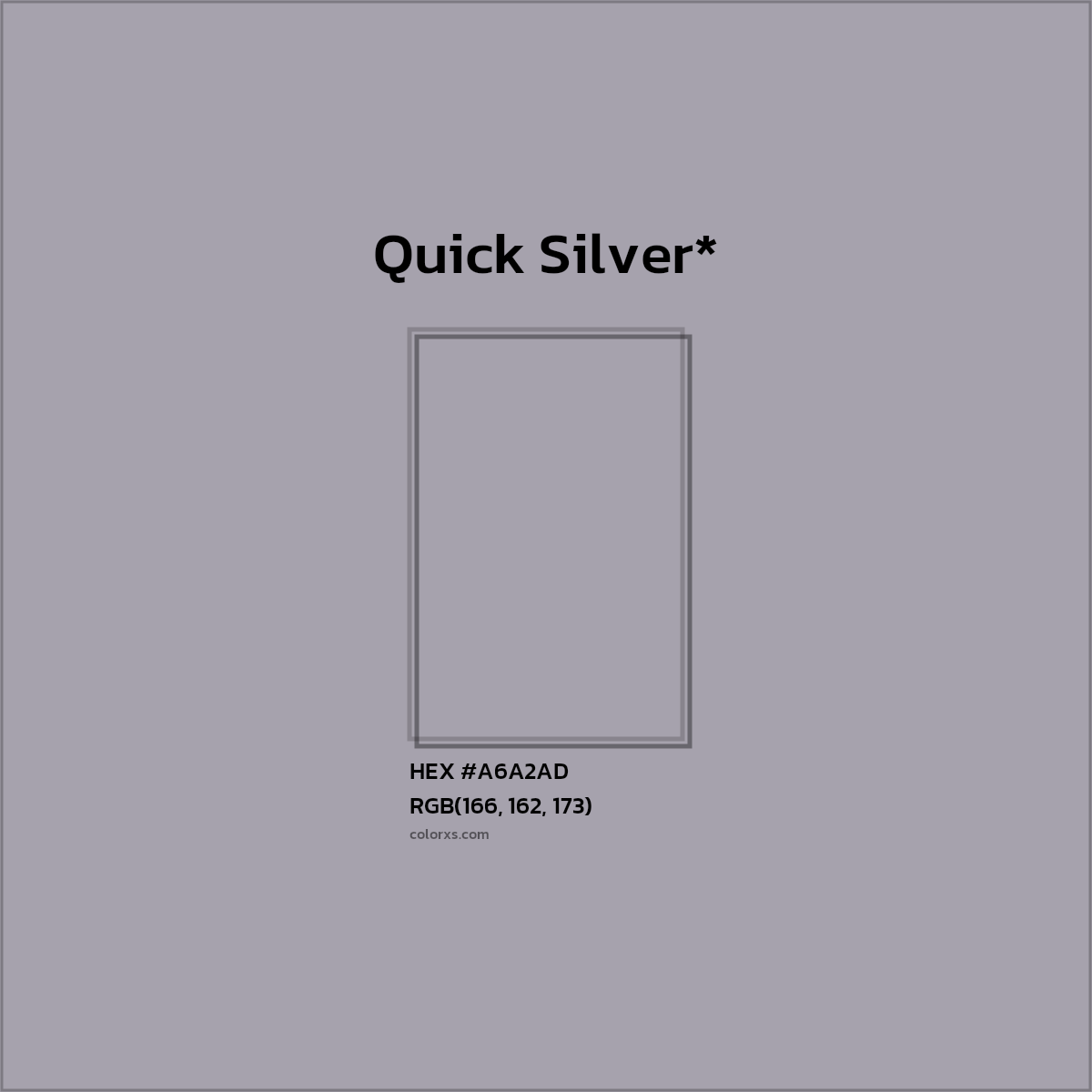 HEX #A6A2AD Color Name, Color Code, Palettes, Similar Paints, Images