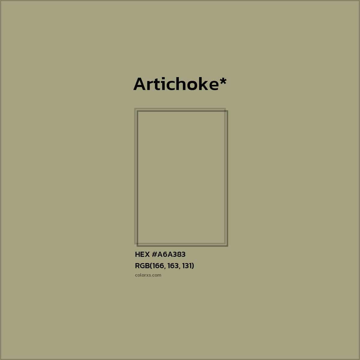 HEX #A6A383 Color Name, Color Code, Palettes, Similar Paints, Images