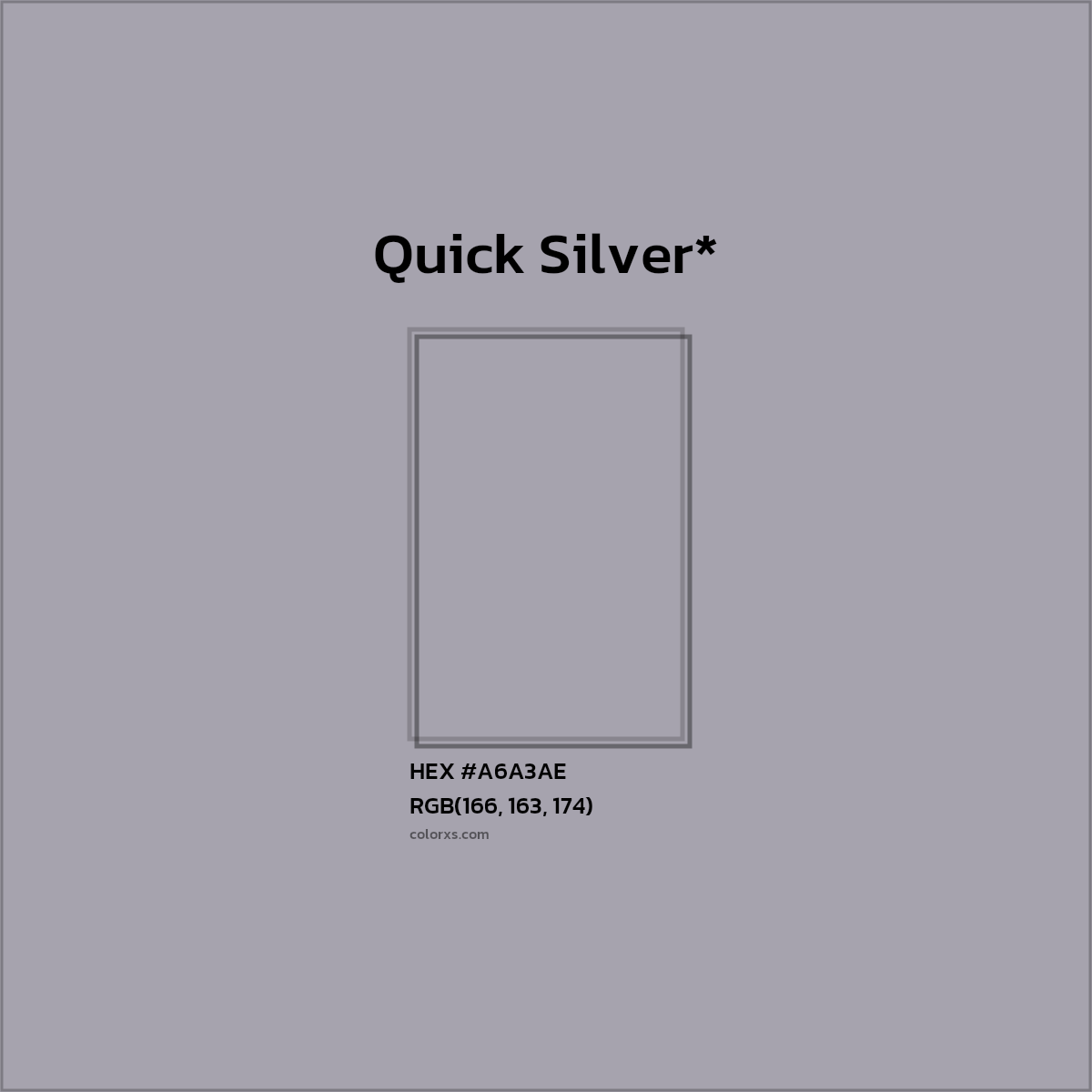 HEX #A6A3AE Color Name, Color Code, Palettes, Similar Paints, Images