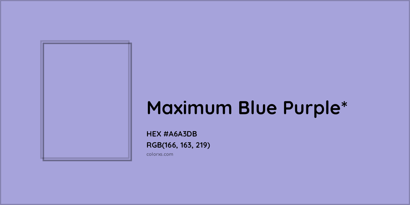 HEX #A6A3DB Color Name, Color Code, Palettes, Similar Paints, Images