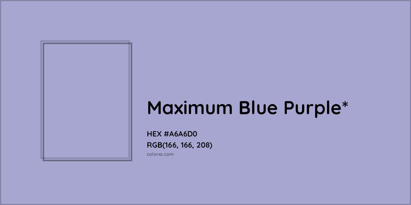 HEX #A6A6D0 Color Name, Color Code, Palettes, Similar Paints, Images