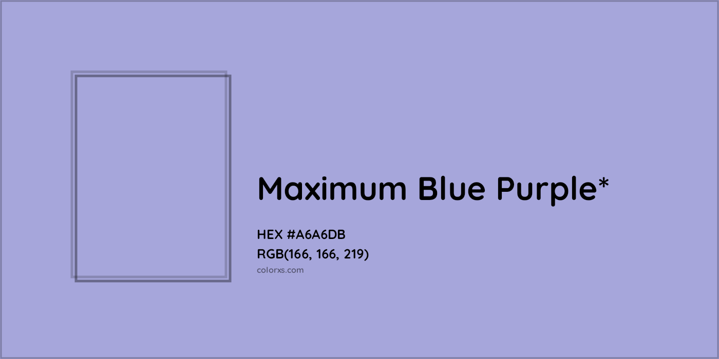 HEX #A6A6DB Color Name, Color Code, Palettes, Similar Paints, Images