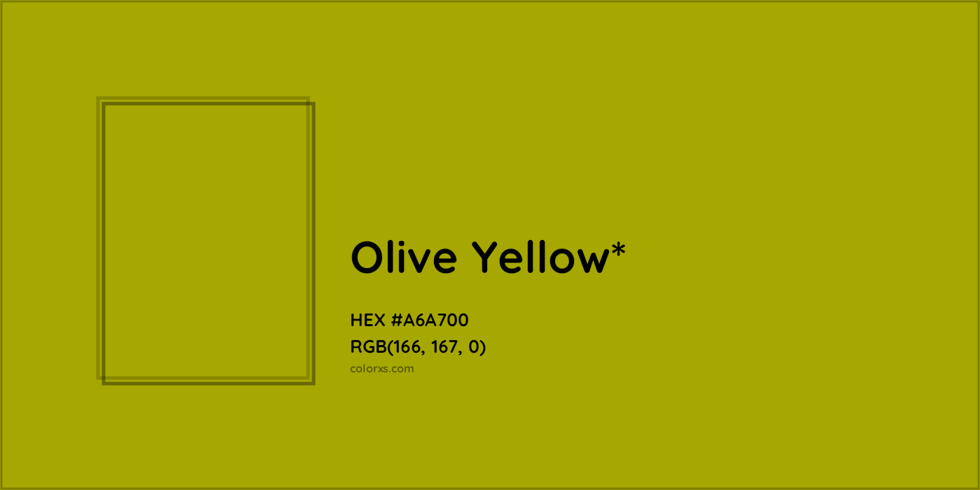 HEX #A6A700 Color Name, Color Code, Palettes, Similar Paints, Images