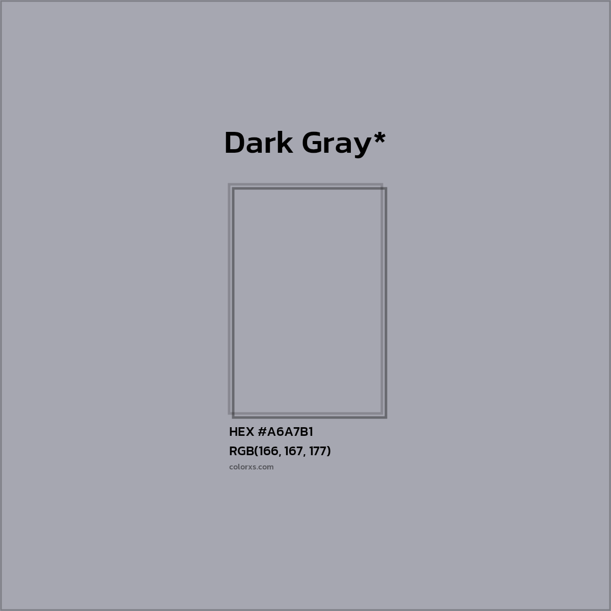 HEX #A6A7B1 Color Name, Color Code, Palettes, Similar Paints, Images