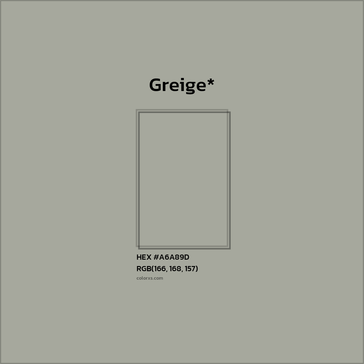HEX #A6A89D Color Name, Color Code, Palettes, Similar Paints, Images