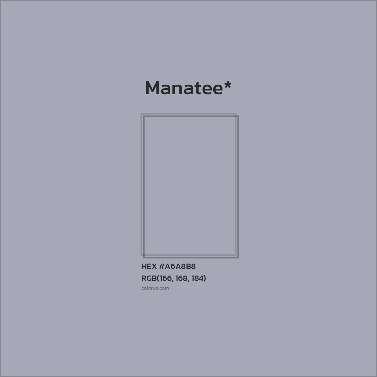 HEX #A6A8B8 Color Name, Color Code, Palettes, Similar Paints, Images
