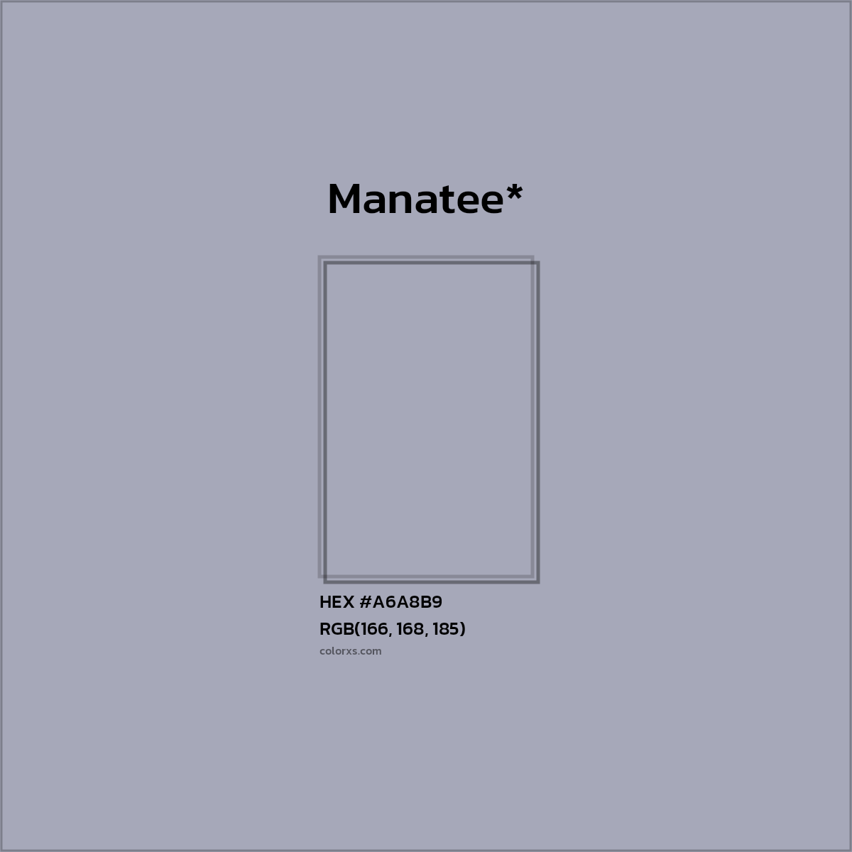 HEX #A6A8B9 Color Name, Color Code, Palettes, Similar Paints, Images