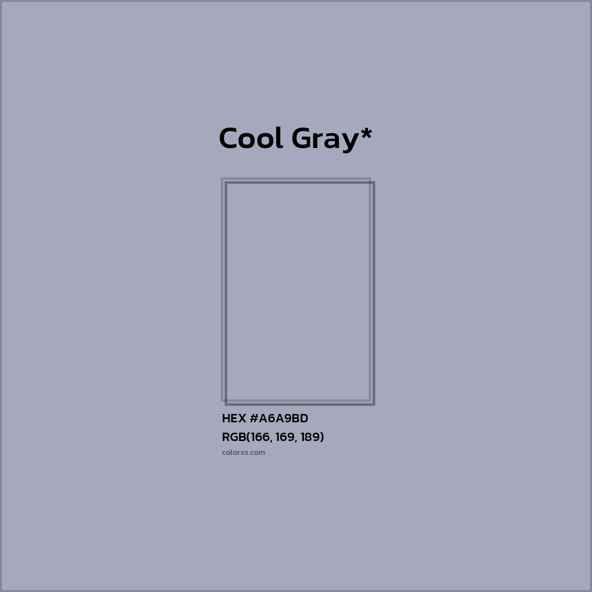 HEX #A6A9BD Color Name, Color Code, Palettes, Similar Paints, Images