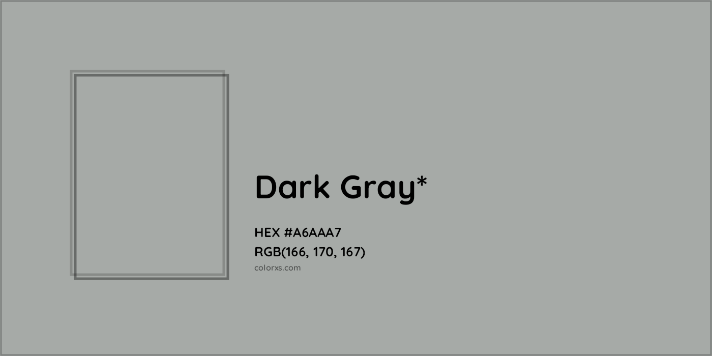 HEX #A6AAA7 Color Name, Color Code, Palettes, Similar Paints, Images