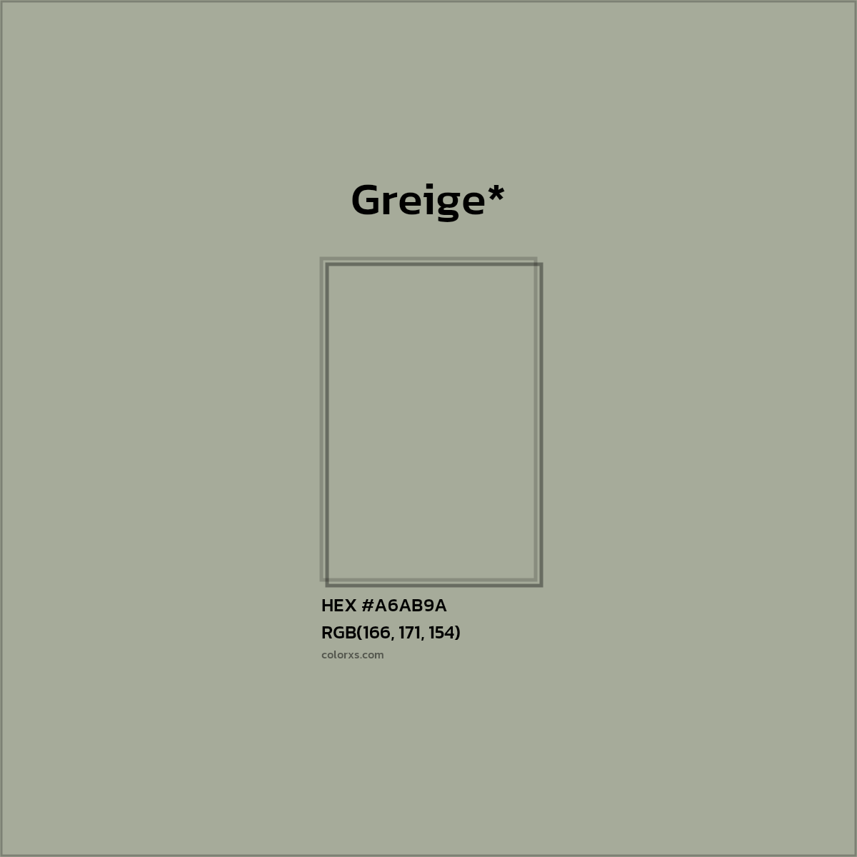 HEX #A6AB9A Color Name, Color Code, Palettes, Similar Paints, Images
