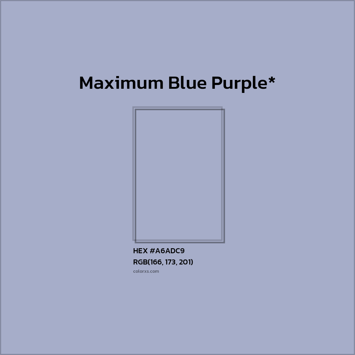 HEX #A6ADC9 Color Name, Color Code, Palettes, Similar Paints, Images