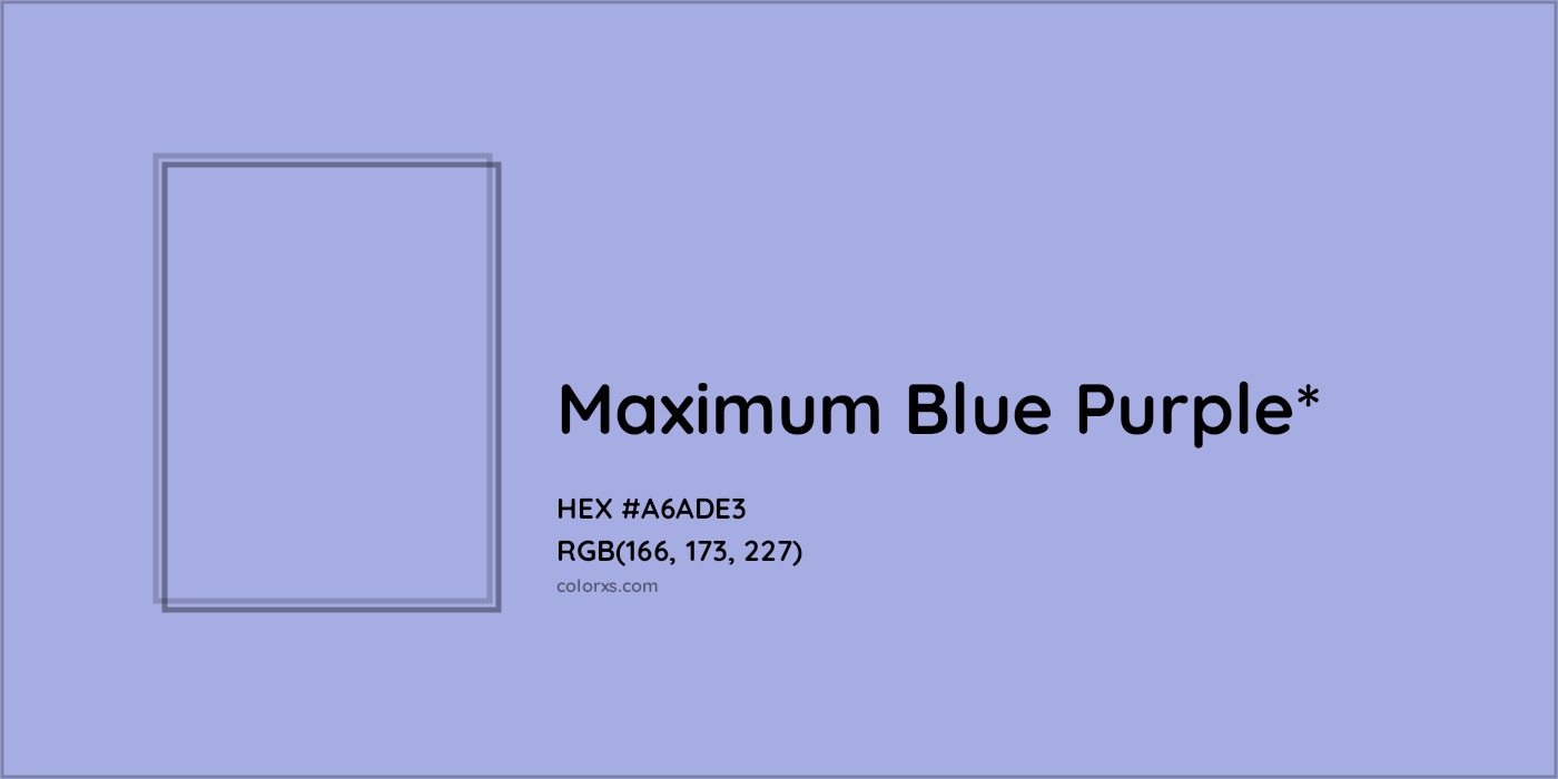 HEX #A6ADE3 Color Name, Color Code, Palettes, Similar Paints, Images