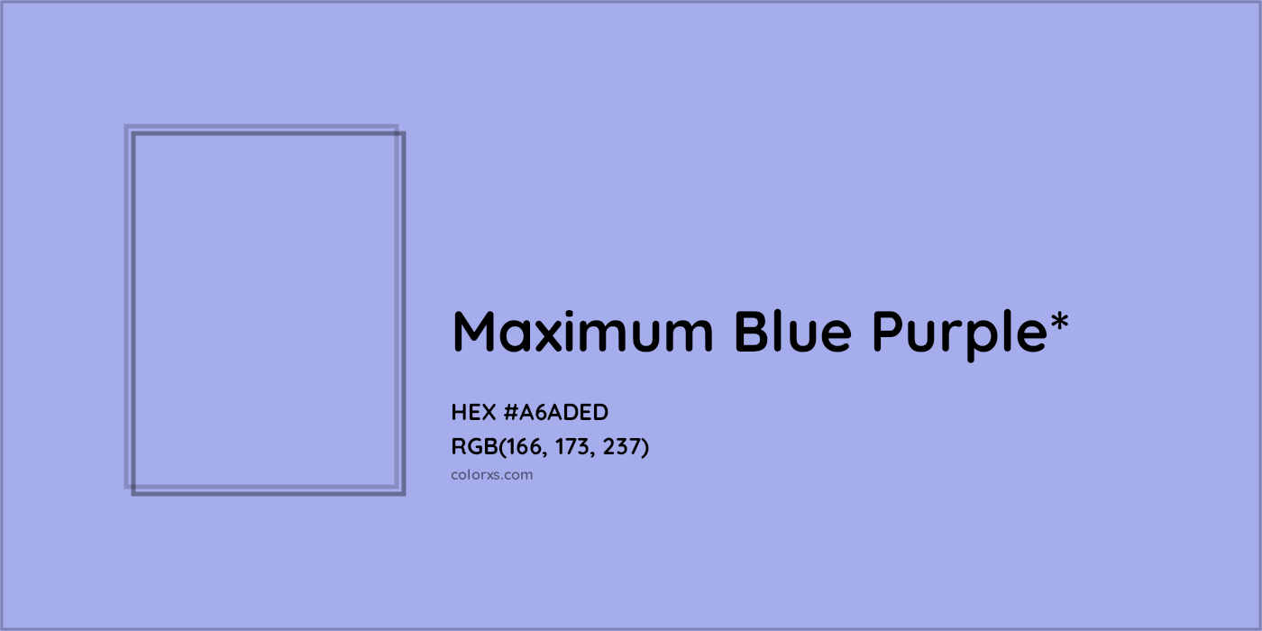 HEX #A6ADED Color Name, Color Code, Palettes, Similar Paints, Images