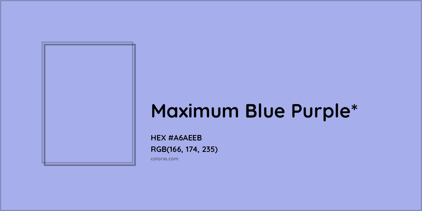 HEX #A6AEEB Color Name, Color Code, Palettes, Similar Paints, Images