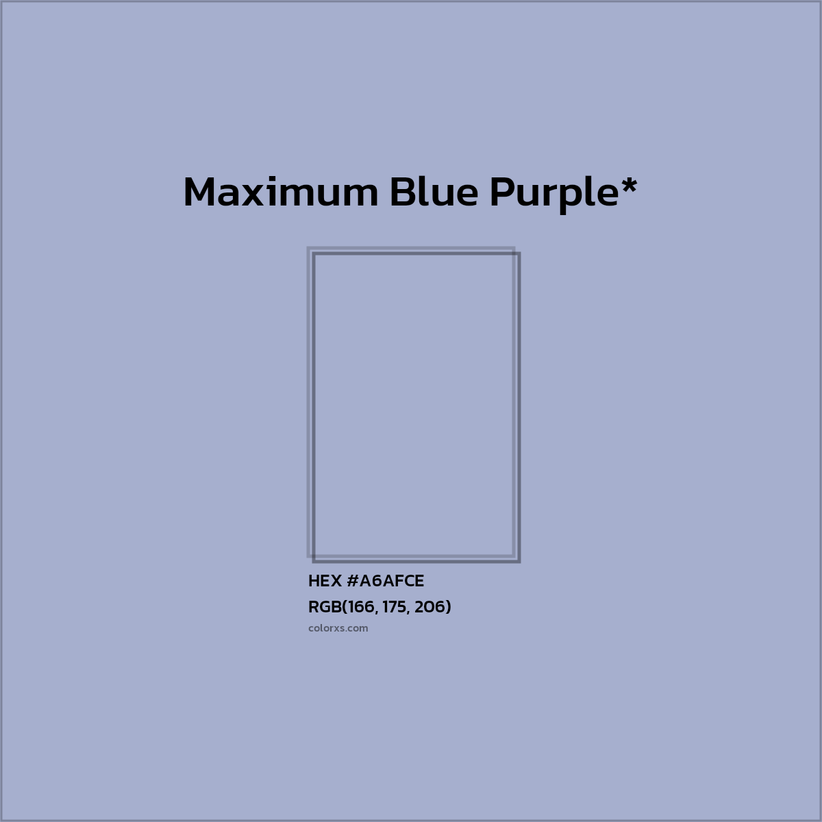 HEX #A6AFCE Color Name, Color Code, Palettes, Similar Paints, Images