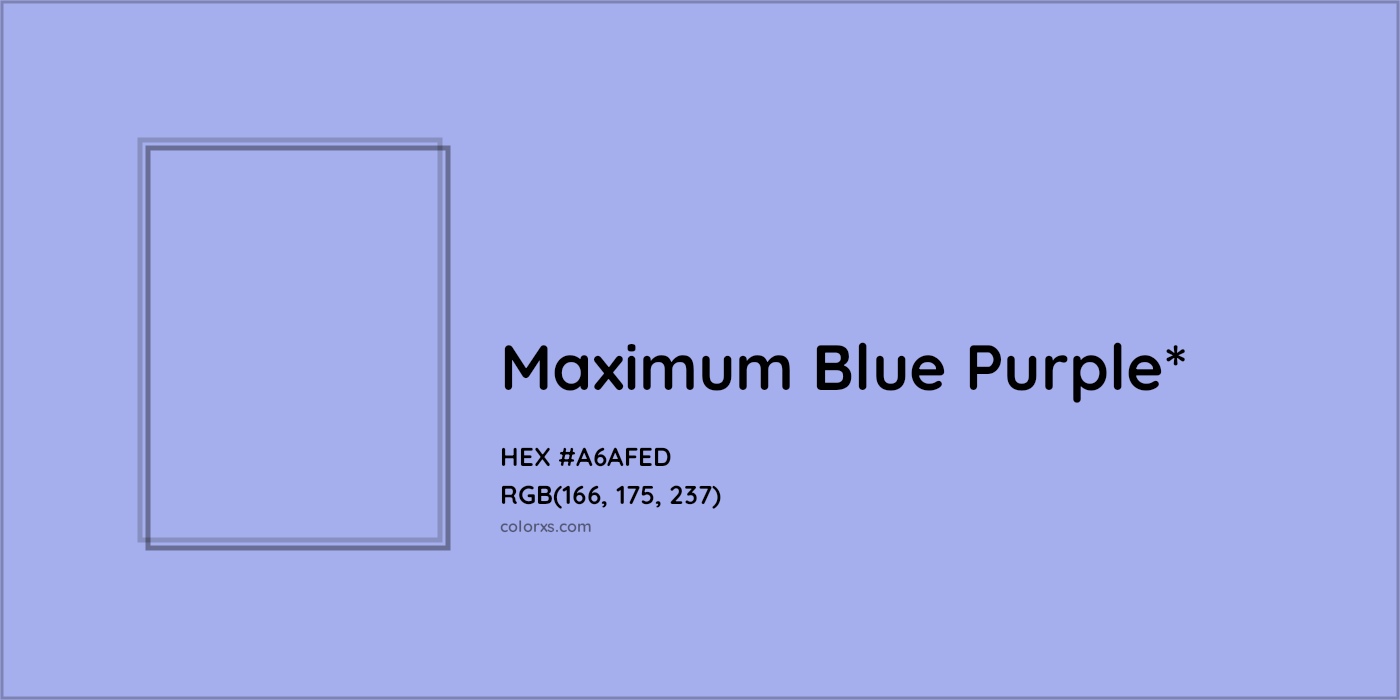 HEX #A6AFED Color Name, Color Code, Palettes, Similar Paints, Images