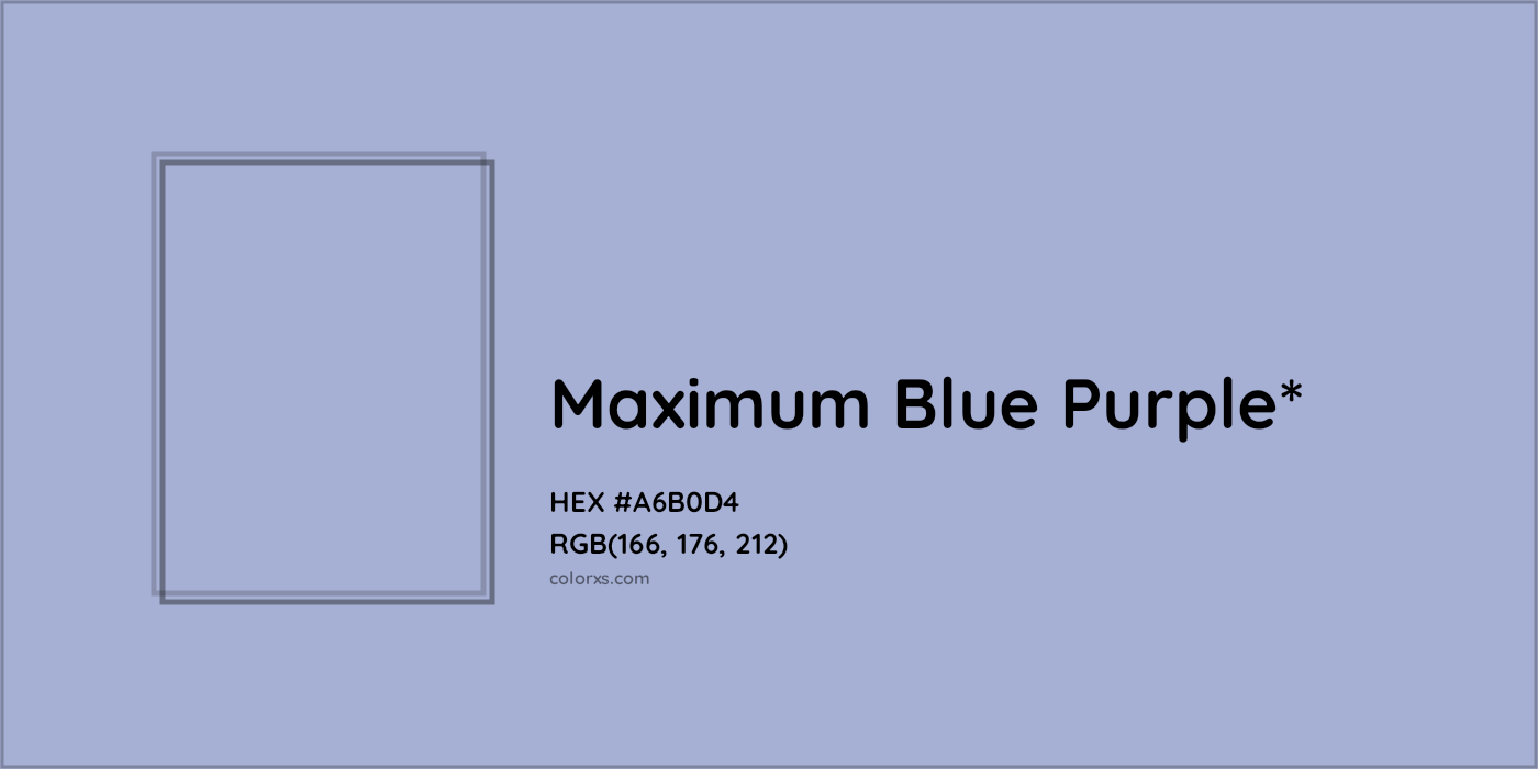 HEX #A6B0D4 Color Name, Color Code, Palettes, Similar Paints, Images